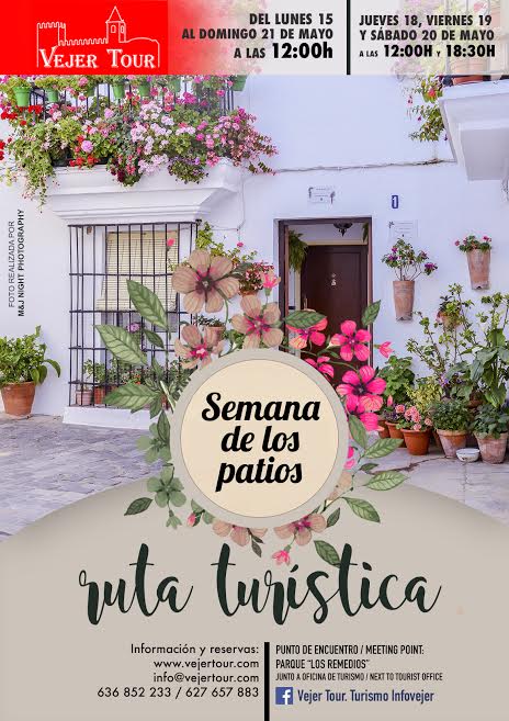 Semana de los Patios en @vejer_frontera . Del 15 al 21 de mayo. @vejer_frontera luce con todo su esplendor estos días. @CadizTurismo