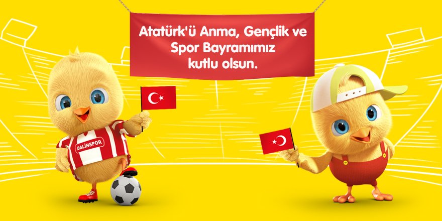 Bugün 19 Mayıs. Atatürk’ü Anma, Gençlik ve Spor Bayramımız kutlu olsun! 🇹🇷