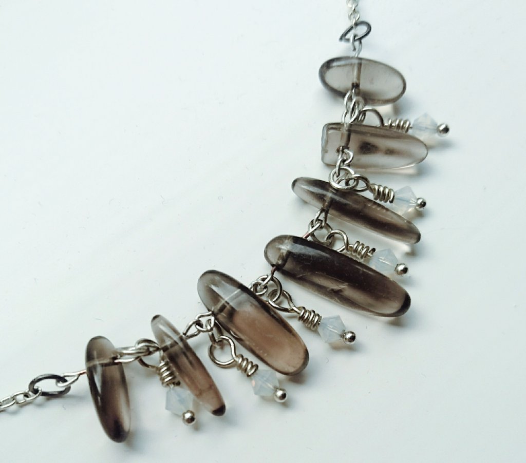 ellabeads's tweet photo. I've been so quiet b/c I stopped selling my makes. I still adore creating though! I love a bit of smokey quartz! 😍 #handmade https://t.co/axBNVrL8rd