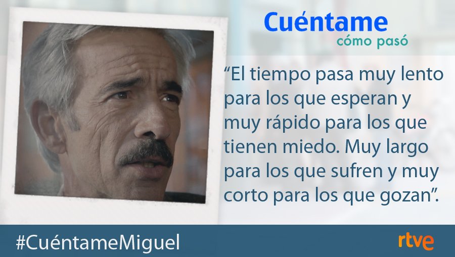 cuentametve's tweet photo. Antonio se hace eco de las palabras de William Shakespeare... ¡Si es que sabe de todo este hombre! #CuéntameMiguel https://t.co/rKXAdfKZg8 https://t.co/ZO9eSKxNcf
