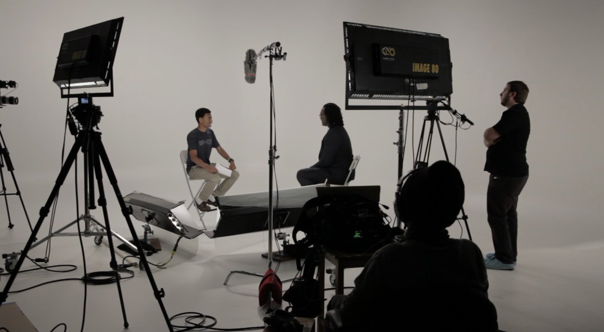 up2codeacademy's tweet photo. Check out a few #bts shots of our interview with @priforce CEO &amp;Headmaster of @Qeyno Stay tuned for when this &amp; other interviews drop. #U2C https://t.co/cw2VrHrX69