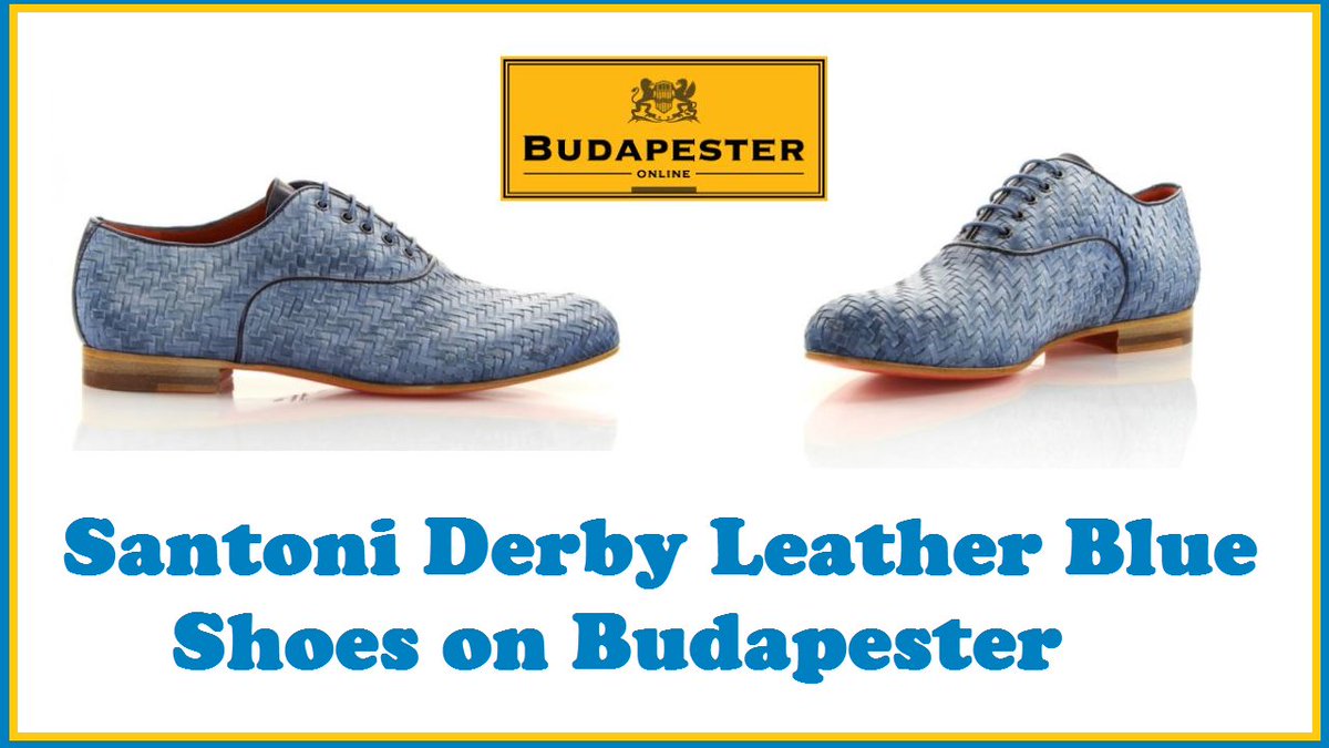 VikramShoes's tweet photo. @SantoniOfficial #Derby #Leather #Blue #Shoes on @Budapestercom Get them here https://t.co/bzeAcZYIMV at a HUGE discount! #Italian #Style https://t.co/ORy5XhTzKx