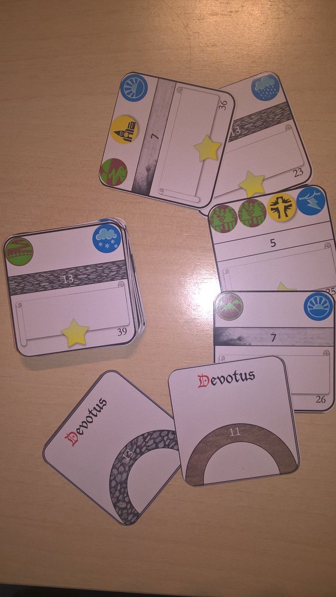 FerranRenalias's tweet photo. Primer prototip de #Devotus, un projecte a 6 mans amb @miqueljornet i @nasimuncus. Un joc de camΓ amb 60 formes diferents de puntuar. https://t.co/g87vaJPG8F