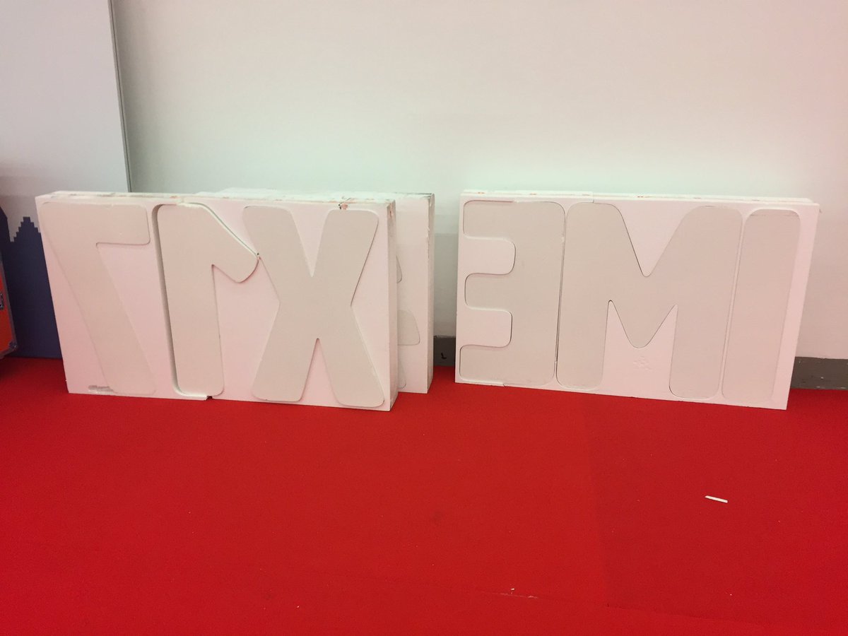 IMEXSocialTeam's tweet photo. @Messe_Stuttgart Made by @fairservices out of styrofoam we think. Hope that helps. https://t.co/NX5WvpoGOX
