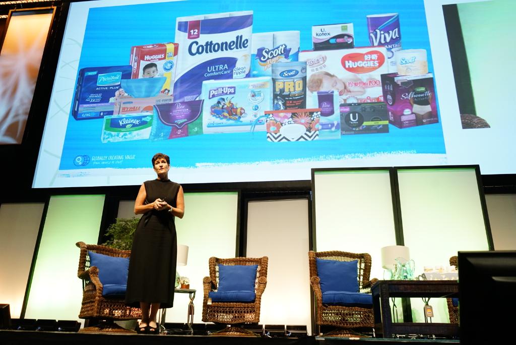 KCCorp's tweet photo. Our Chief Supply Chain Officer, Sandra MacQuillan, reinforced the power of customer solutions & logistics challenges at the #GaSummit17 https://t.co/cuaoO9gLIm