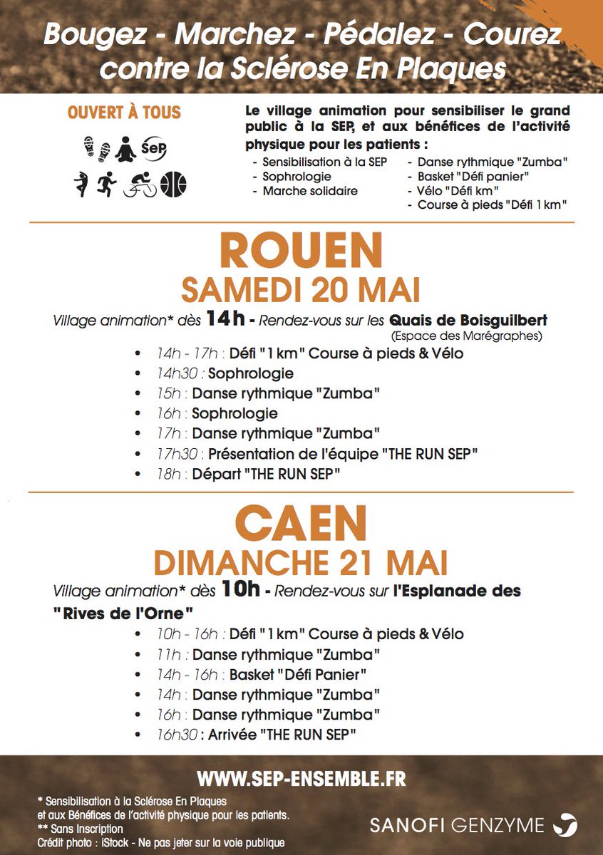 Gui_dlh's tweet photo. N'hésitez pas à venir faire un tour à la Run Sep, une course pour la lutte contre la sclérose en plaque. #SEP #Caen #Rouen https://t.co/Wy7EXCUmKq