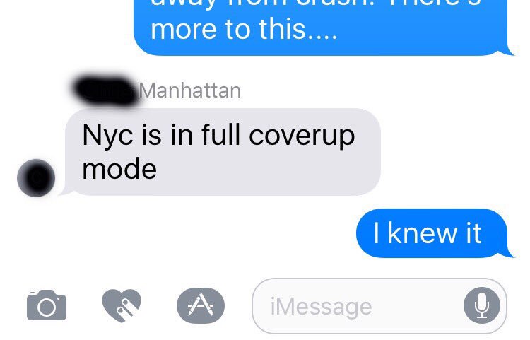 juhhhjgghk's tweet photo. I just got a text from a New York firefighter who says NYC is in full cover up mode. Something is fishy about the Times Square incident.... https://t.co/67JzX1nMtD