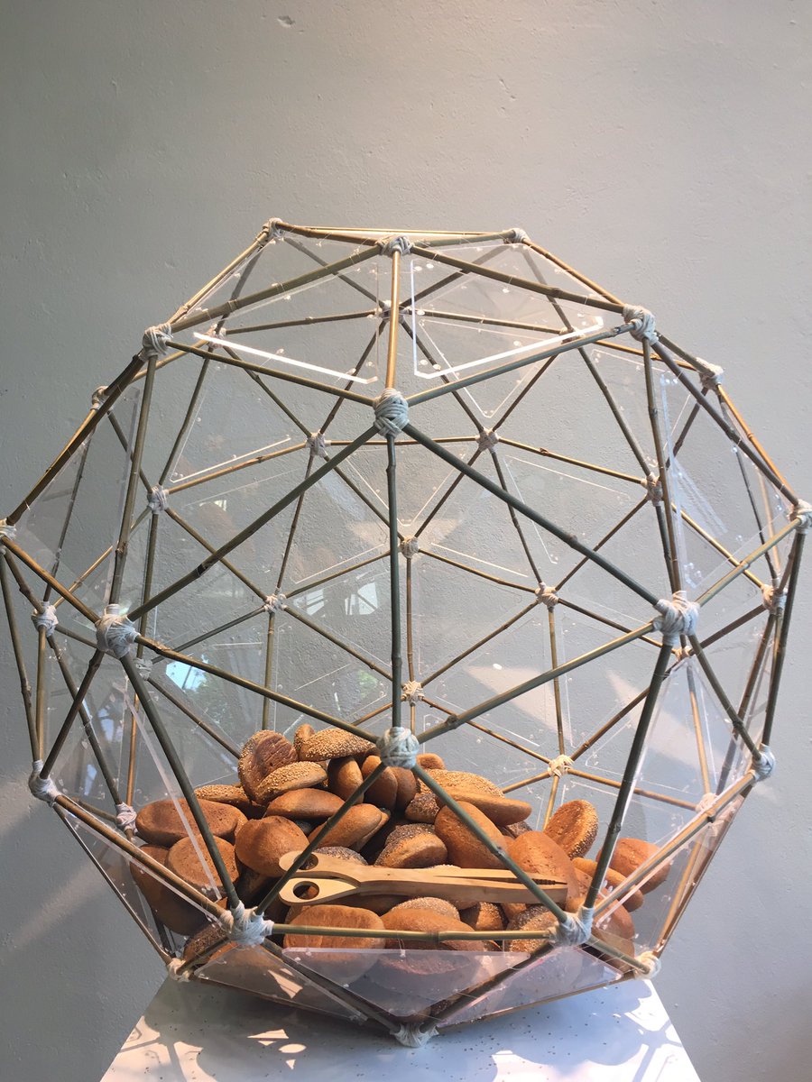 wearefoodrise's tweet photo. Bread waste world:this installation contains the amount of bread (9,5kg) that a person wastes per year in Germany #foodwaste #refreshFW2017 https://t.co/ujPeuDdTX8