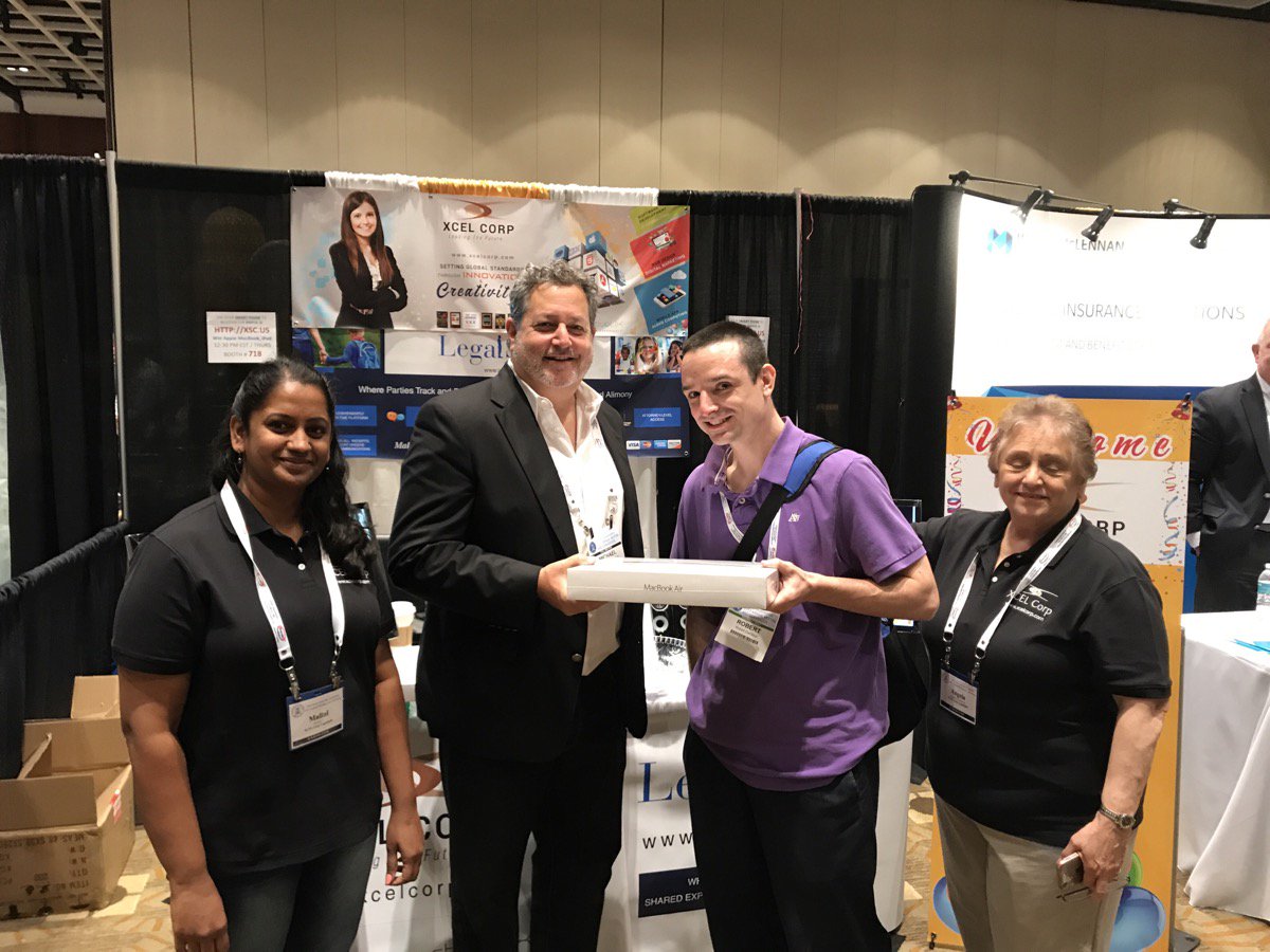 xcelcorp's tweet photo. Introducing the winners of the XCEL Raffle Contest at NJSBA Annual Meeting and Convention.
#XCELCorp #NJSBA2017 #LegalSplit https://t.co/oaJ2IisvXz