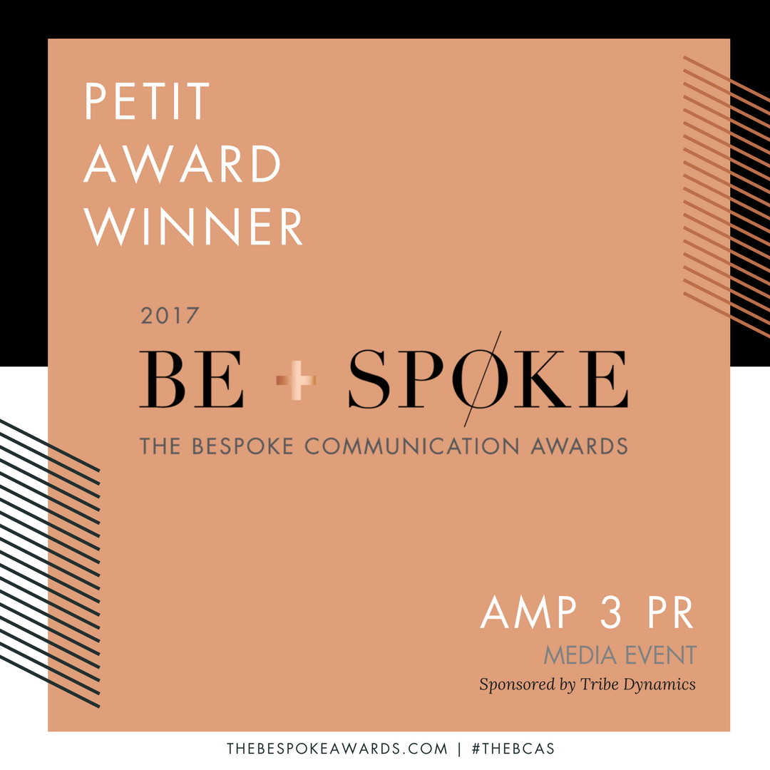AMP3PR's tweet photo. So proud of our BCAs ‘Media Event’ of the year award win for our work on the @catfootwear #makeascenetour @prcouture @theBCAs #amplified https://t.co/HrMHSEsLZd