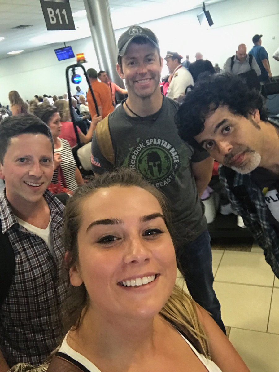 WeAreRab's tweet photo. ATL layover with the awesome @bigmouthinc_ crew. https://t.co/QklBi8NLBu