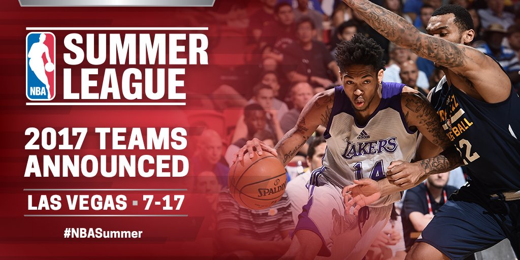 NBASummerLeague's tweet photo. 24 teams (including those with 8 of the top 10 picks in the 2017 #NBADraft) will play in #NBASummer League 2017 https://t.co/uJOjrmFFcH https://t.co/y29uq0QKAq