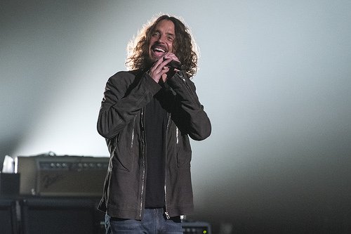 kexp's tweet image. Please join us in the Gathering Space at 5PM for moment of silence &amp;amp; memorial for Chris Cornell. Love to Soundgarden fans, family, friends.