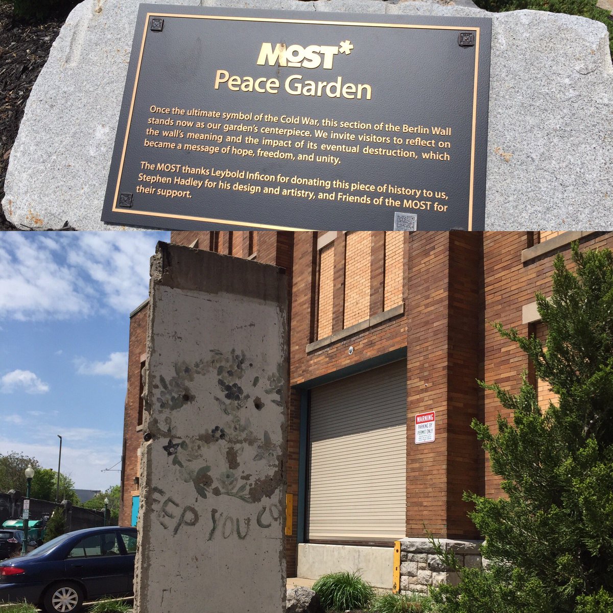 OnBar1875's tweet photo. Happy #internationalmuseumday! We learned @mostsyracuse has a piece of the #BerlinWall in their #peacegarden behind the #museum! #localCNY https://t.co/ZBM3zD3QLT