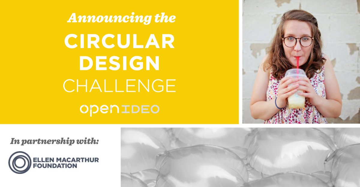 Together with <a href="/circulareconomy/">Ellen MacArthur Foundation</a>, we're excited to announce the #CircularDesign Challenge. Explore here: ideo.pn/2pXTlrV