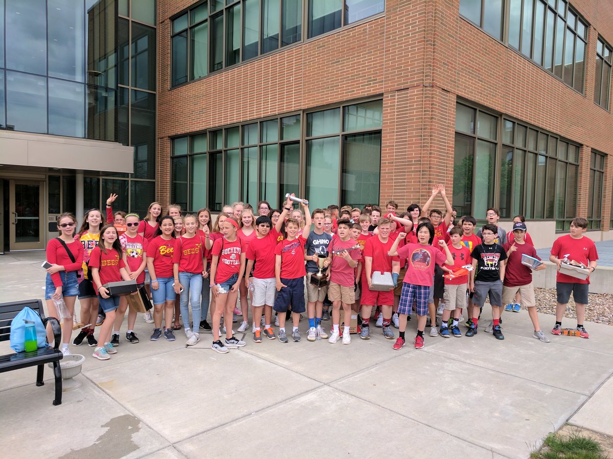 Great job bees at the Jr. Solar Sprint and Kidwind competition at KSU today!