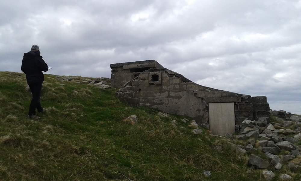 Ace few days of survey with Archaeology Shetland @ScotUrbanPast #WW2 #Staneyhill #Lerwick #observationpost #torpedolaunch #teamwork
