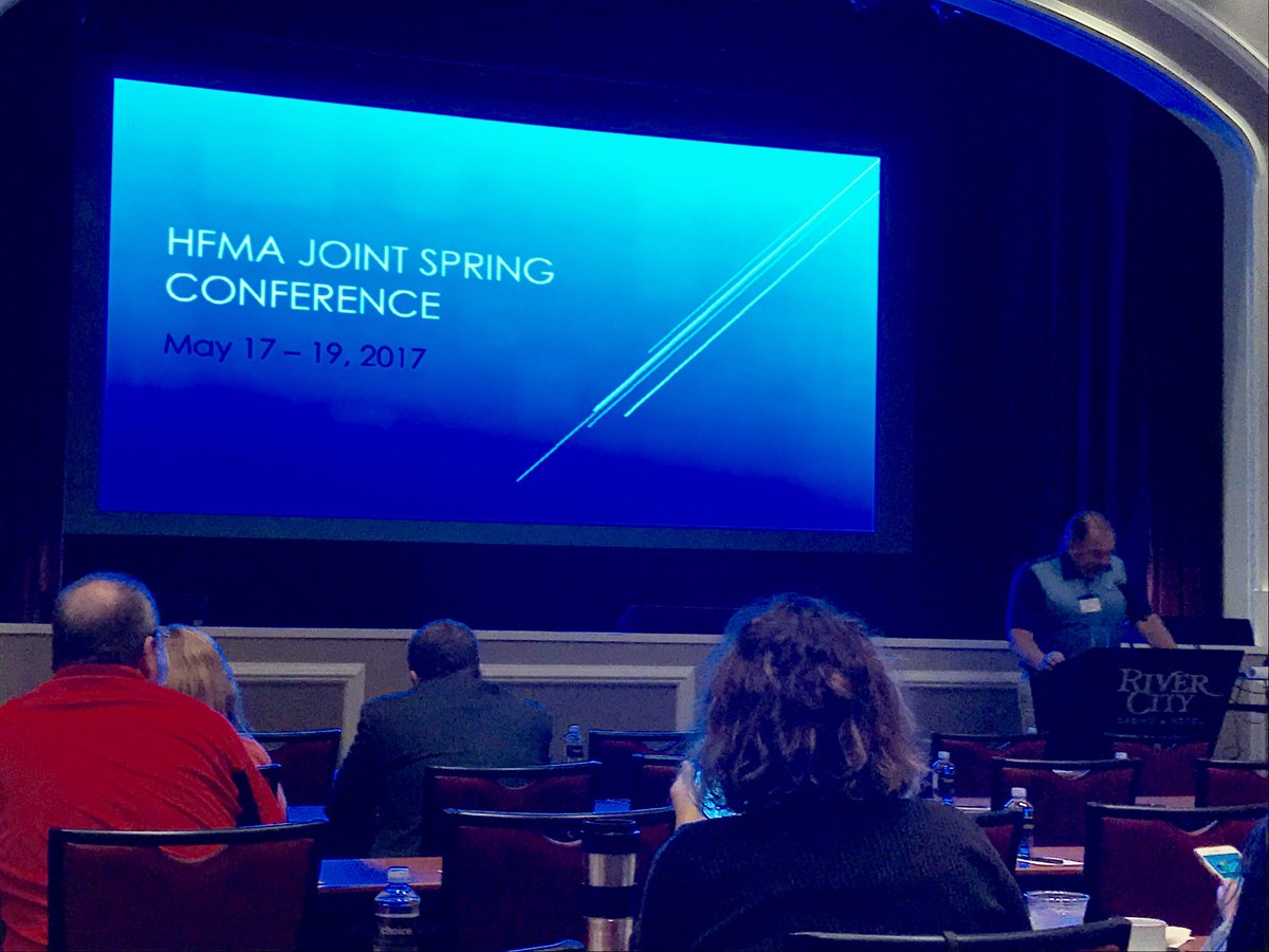 HFMARegion8's tweet photo. RE Bill Fenske presenting at the #HFMA3Spring and rounding out a great #HFMAR8 year! https://t.co/TlaYssE6i8