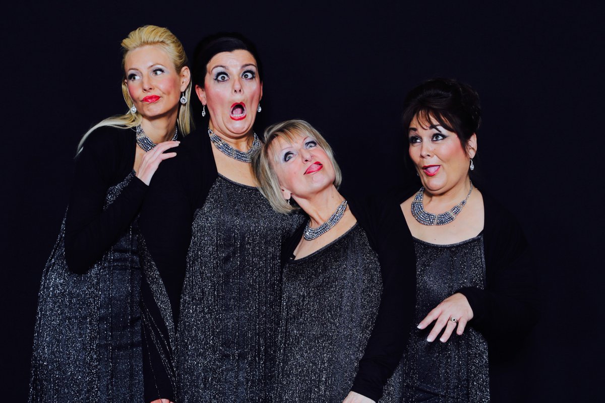 Our Quartet back stage at the <a href="/SweetAdsIntl/">Sweet Adelines International</a> UK competition held in Newcastle. Celebrating winning Gold - now we must plan for Vegas !
