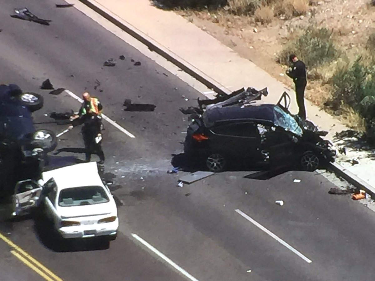 SkyFOX over rollover crash near 19th Ave & Cactus FOX 10 Phoenix