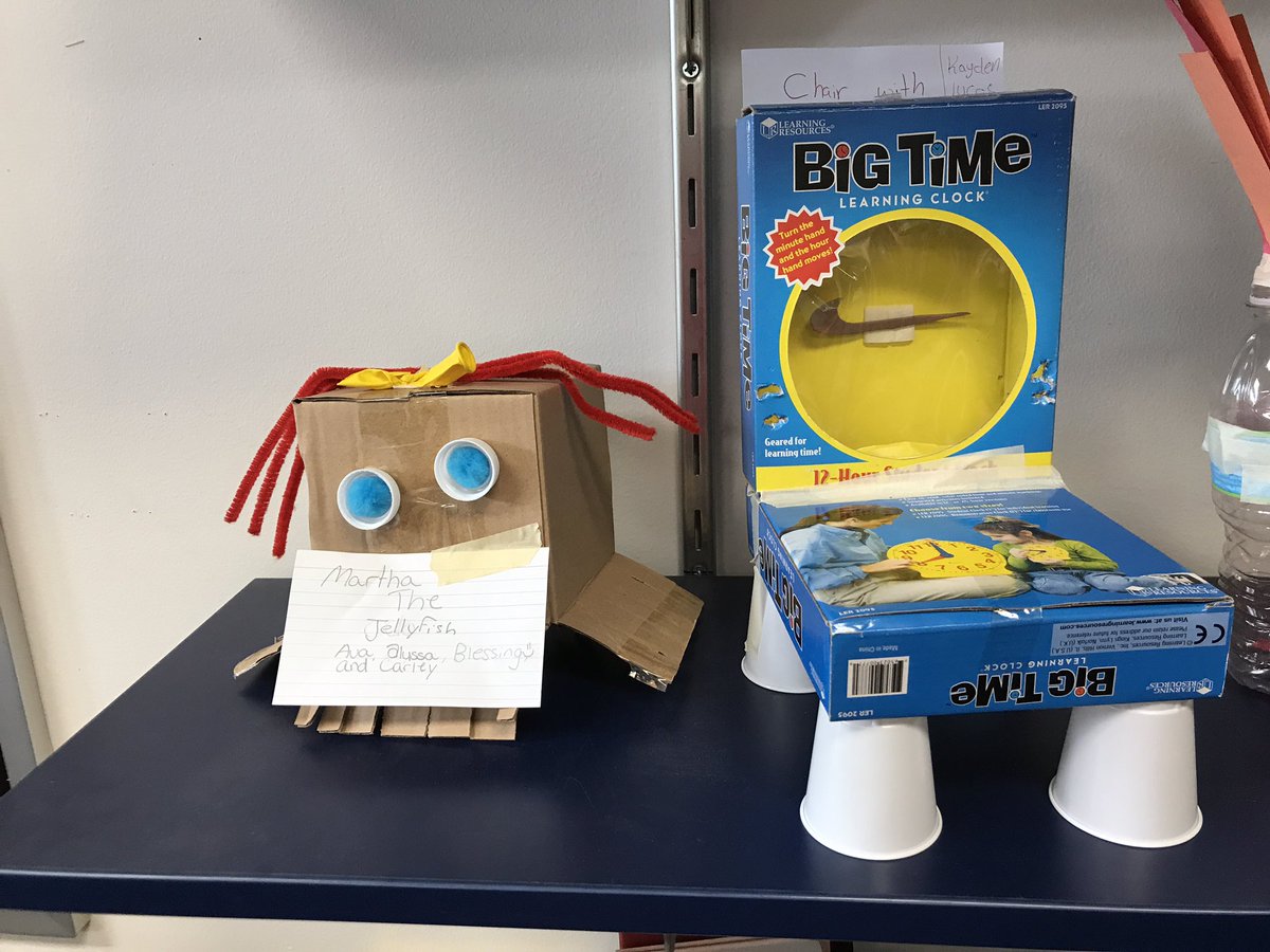 MrsCookTech's tweet image. Who knew recycled structures could be so cute! #creativity @proud2bleopards