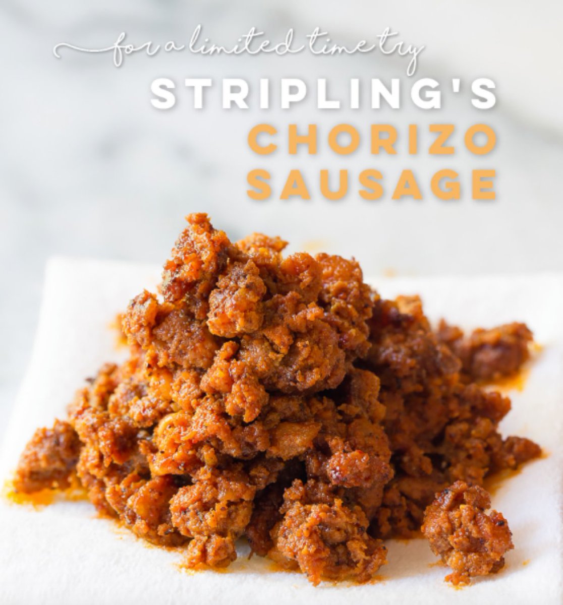 Have you tried our #ChorizoSausage yet? If not, you better. It won’t be here long. bit.ly/2qBca45