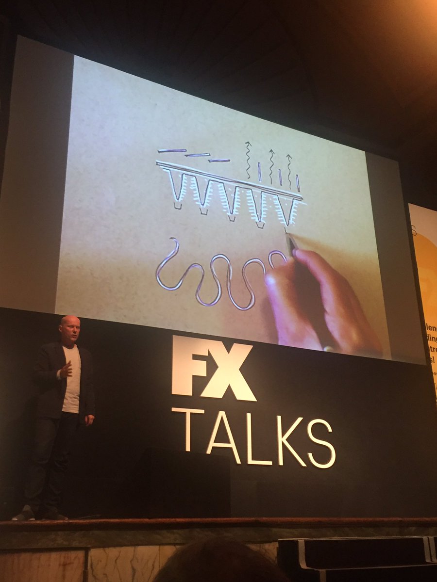 InterfaceInc's tweet photo. Michael Pawlyn of @exploration_arc giving a fascinating talk about how you can use #biomimicry to design an office building #fxtalks17 https://t.co/WHhOPhxiVV