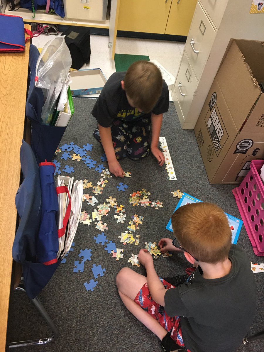 sterkel2ndgrade's tweet photo. Puzzle &amp; PJ day! #puzzles @KanelandKST @Kaneland302 https://t.co/Ohom2MEQuF