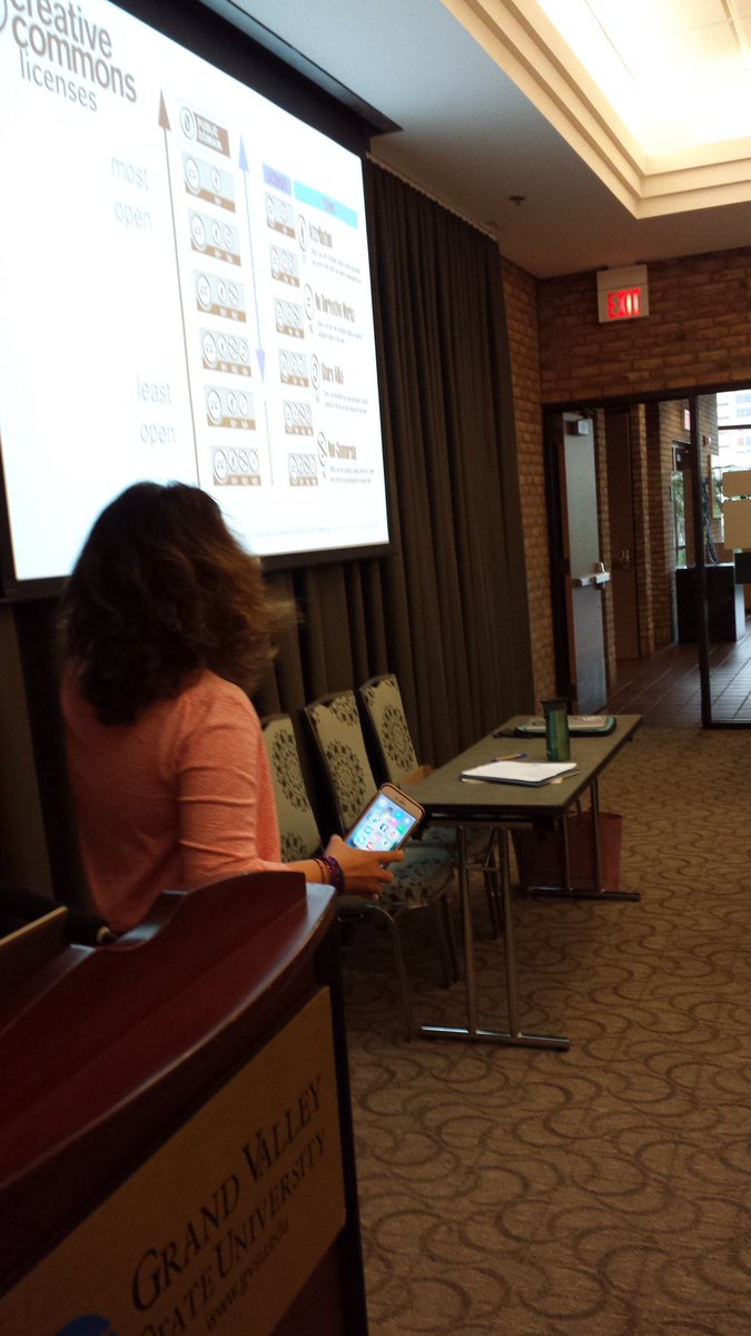 tjulrich's tweet photo. The magic of #cccommons licensing setting the textbook free! @drgong at #miala17 . https://t.co/D4Z6GC64FF