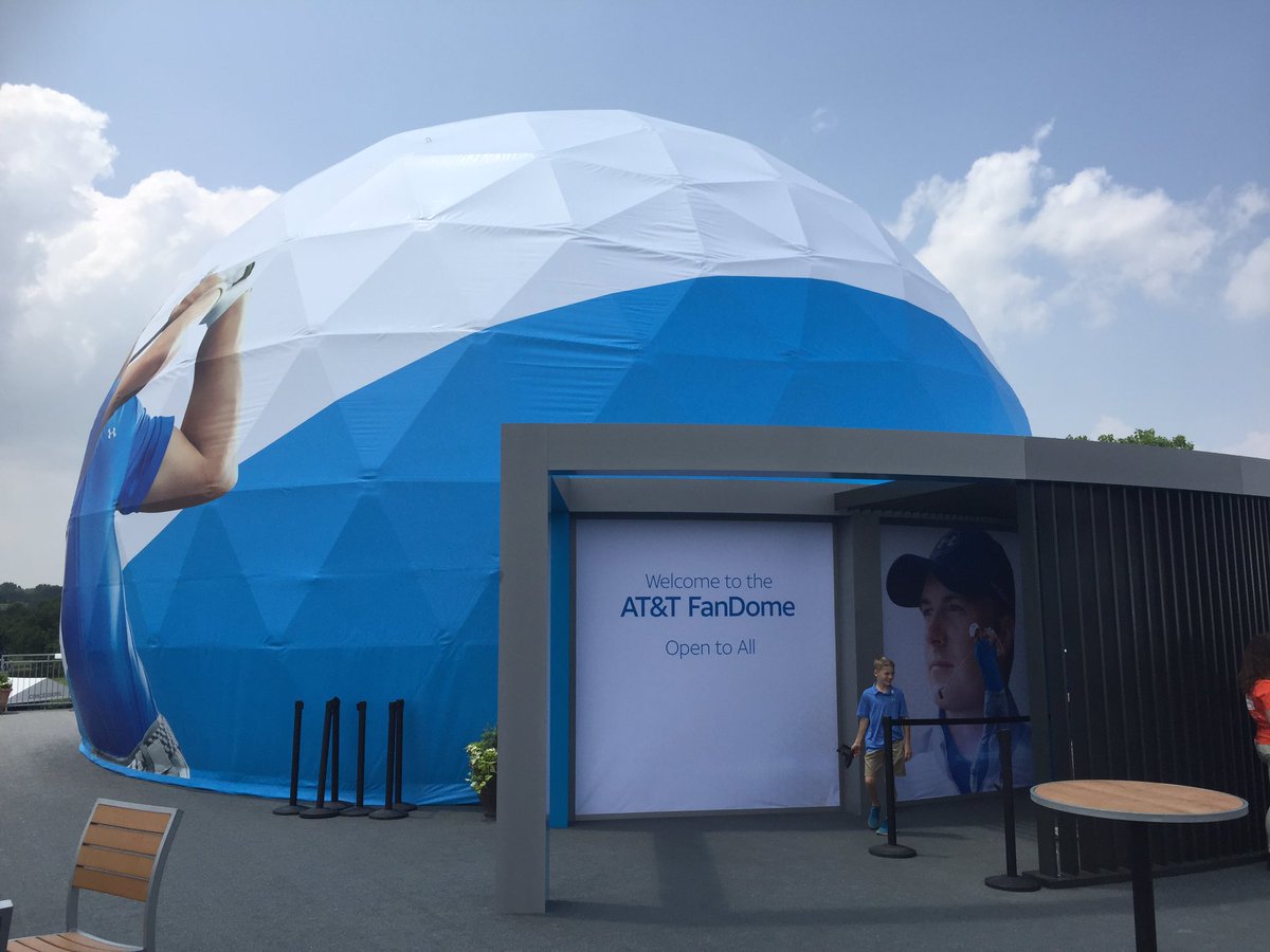 nic10's tweet photo. #attdome, at the Byron Nelson PGA event! https://t.co/3vU8cCgKHg