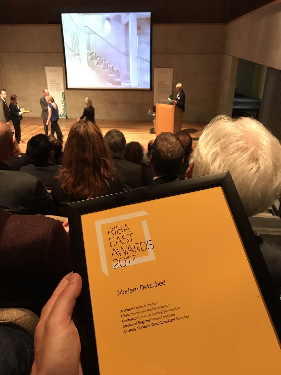 philcoffey's tweet photo. @CoffeyArch Thanks RIBA East...Modern Detached #Ribaaward #boom https://t.co/iamd4ViAMF
