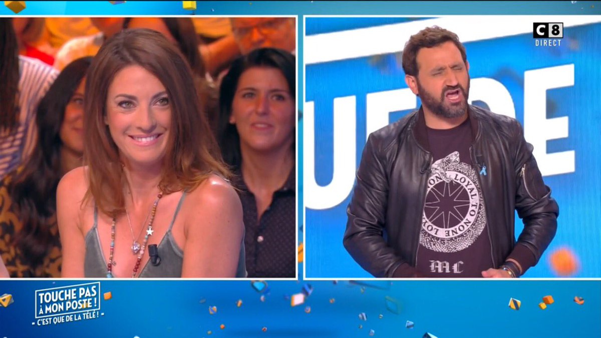 TBT9_W9's tweet photo. "On dirait que @eveangelioff fait un ni oui ni non !" 😄 #TPMP https://t.co/yNuCXo039i