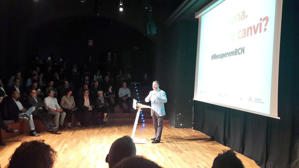 cristian_agudo's tweet photo. .@AlfredBosch: 'Vam proposar un govern de #canvireal com a Sabadell i Badalona, però @AdaColau va preferir pactar amb el PSC' #RecuperemBCN https://t.co/ifGjPps08B