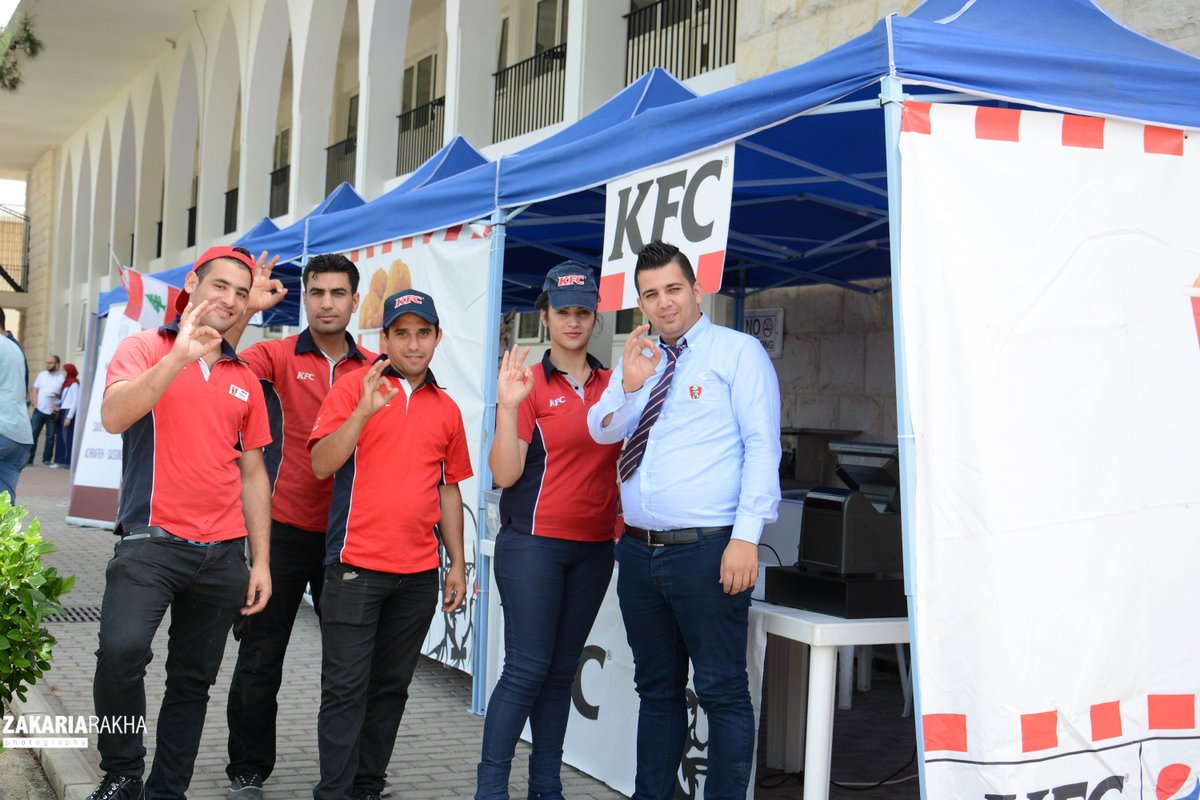 RHUalumni's tweet photo. Thanks to @kfcarabia for the yummy meals
#springoncampus #sunday #RHUAA #RHU #Lebanon #Mechref #May14 #kfc #kfclovers #food #kfcteam https://t.co/O4m6xdMFv3