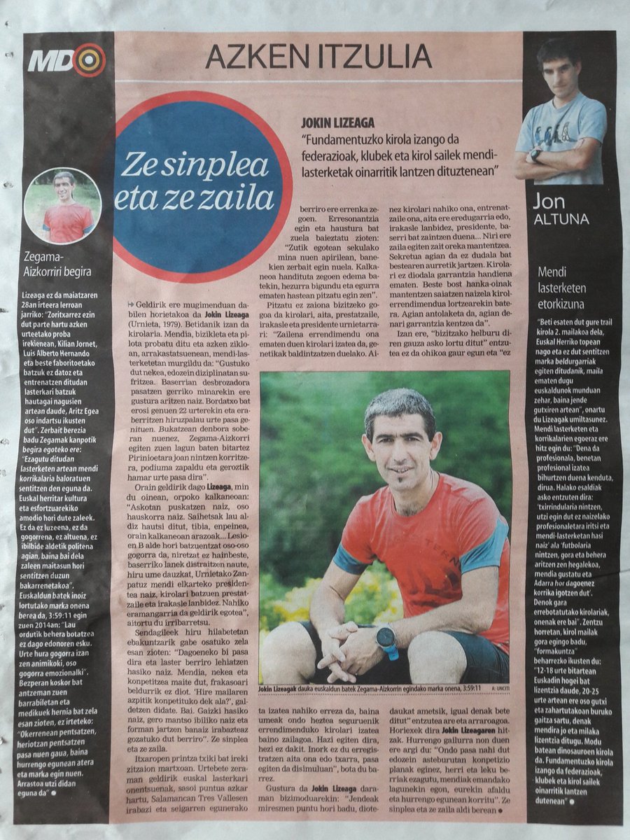 jontolest's tweet photo. 'Ze sinplea eta ze zaila'

Jokin Lizeaga, #AzkenItzulia

https://t.co/erueyjsiQO https://t.co/g9618L1KYc