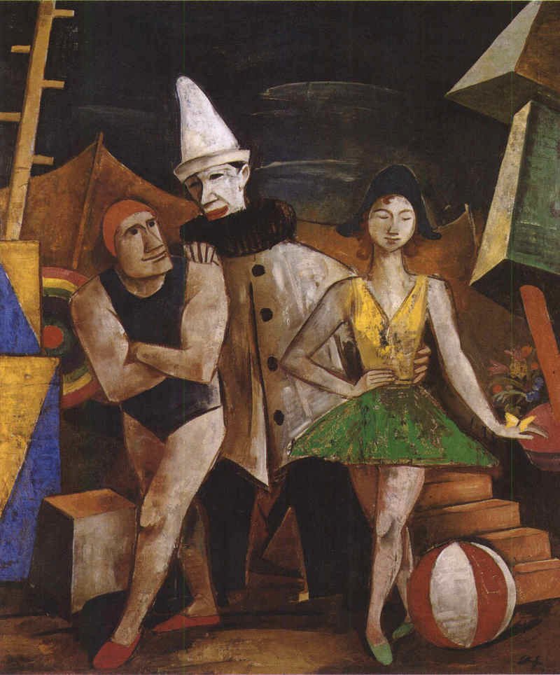 asaphil's tweet photo. Circus People, 1921 
by Karl Hofer (11 October 1878  – 3 April 1955 
a German expressionist painter.
#painting #expressionistpainter https://t.co/ZqxhznLc4Q