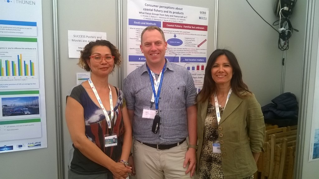 Busy day on the #slowfish stand explaining our results, showing success movies and discussing with stakeholders !