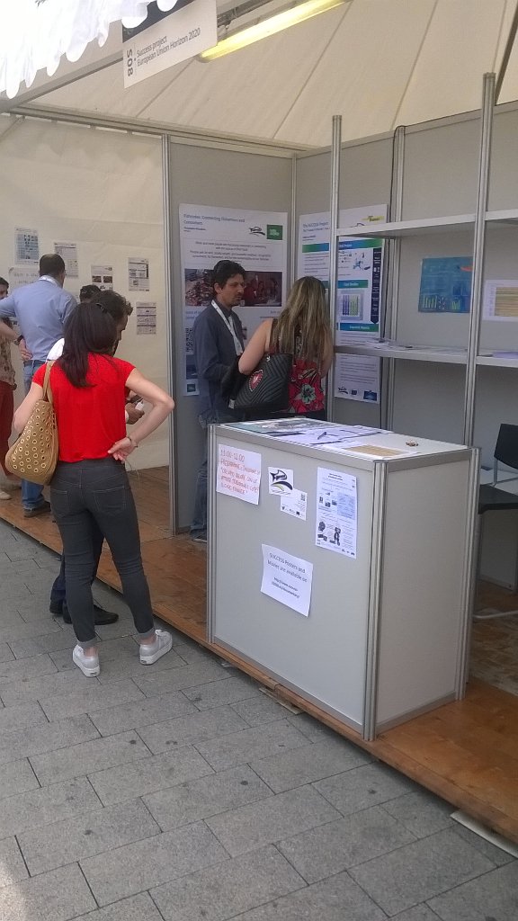 eu_success's tweet photo. Busy day on the #slowfish stand explaining our results, showing success movies and discussing with stakeholders ! https://t.co/9ZUms4ihE9