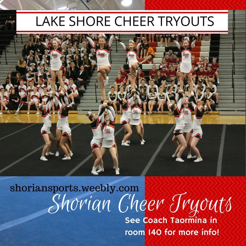 LscheerT's tweet photo. Do you have a physical on file? Make sure you do! Cheer tryouts start Monday! https://t.co/kSiFx3jP9g
