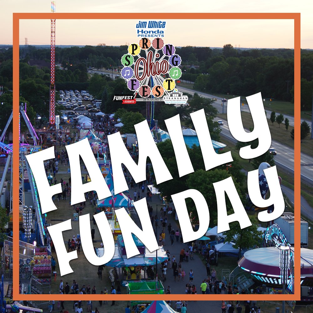 OhioSpringFest's tweet image. Family Fun Day starts today at 4PM! Carnival Wristbands 1/2 OFF today only. For more info on the event visit ohiospringfest.com! 🎢🎠