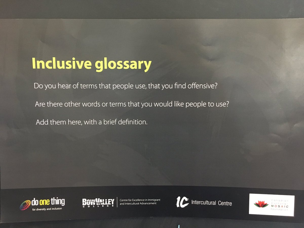 CanadianCMF's tweet photo. Drop by @BowValley to add words to our new inclusive glossary project. #languagedecoded https://t.co/HnkA6T9l3D