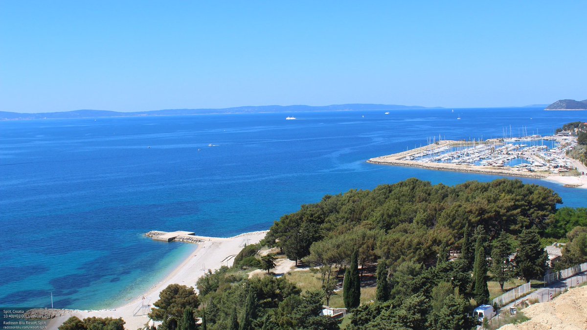deckchairhq's tweet image. Our #ThursdayThought is #holiday. How about #Split, #Croatia? #View credit goes to @RadissonSplit &amp;amp; their #livecam: radissonblu.com/en/resort-spli…