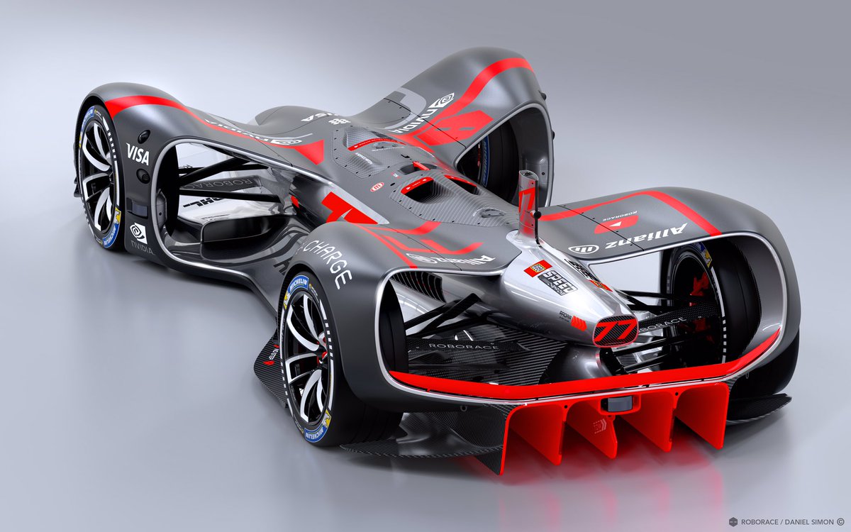 Business end of #robocar chassis 02. Downforce guaranteed. Come see it at <a href="/roborace/">Roborace</a> booth in Paris this weekend @FIAformulaE <a href="/motorsportcom/">Motorsport</a>