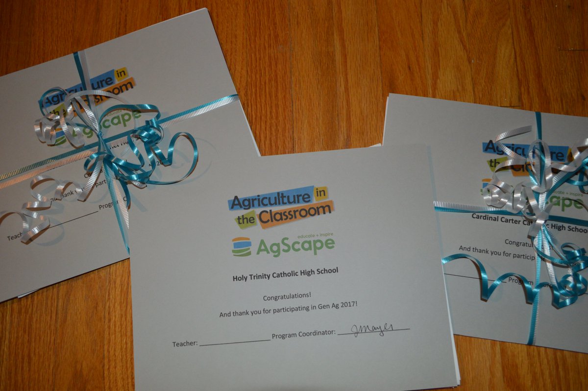 Jenny_Mayer's tweet photo. Some thank you gifts and certificates waiting to be dished out at our Gen Ag Final Comp today! #iamGenAg @AgScapeON @AITCCanada https://t.co/K3XcYhpMiF