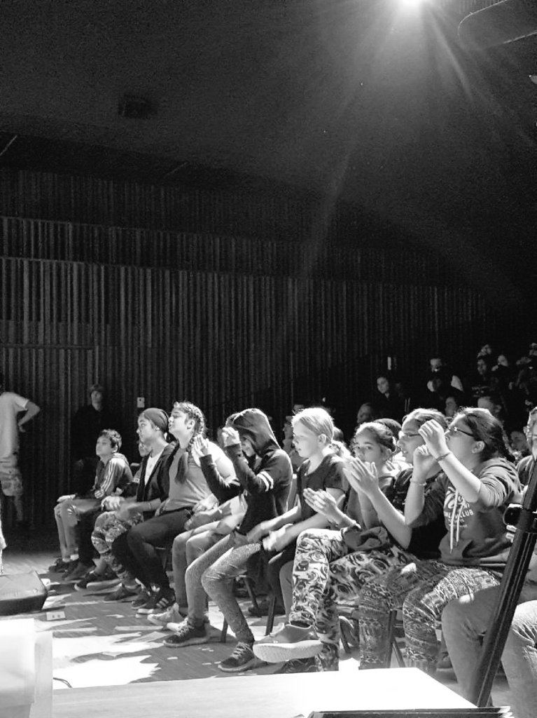 Beakerhead's tweet image. Students had a blast today at @nmc_canada during Science Genius Rap Battles! Stay tuned for the winners!! #yyc #STEM #OdySci