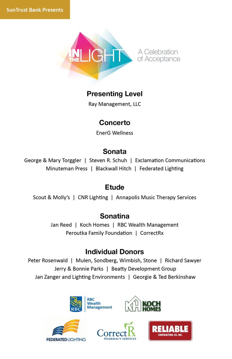 MusicalAutist's tweet photo. A HUGE THANK YOU to our sponsors and supporters! https://t.co/FxpWF21gxj