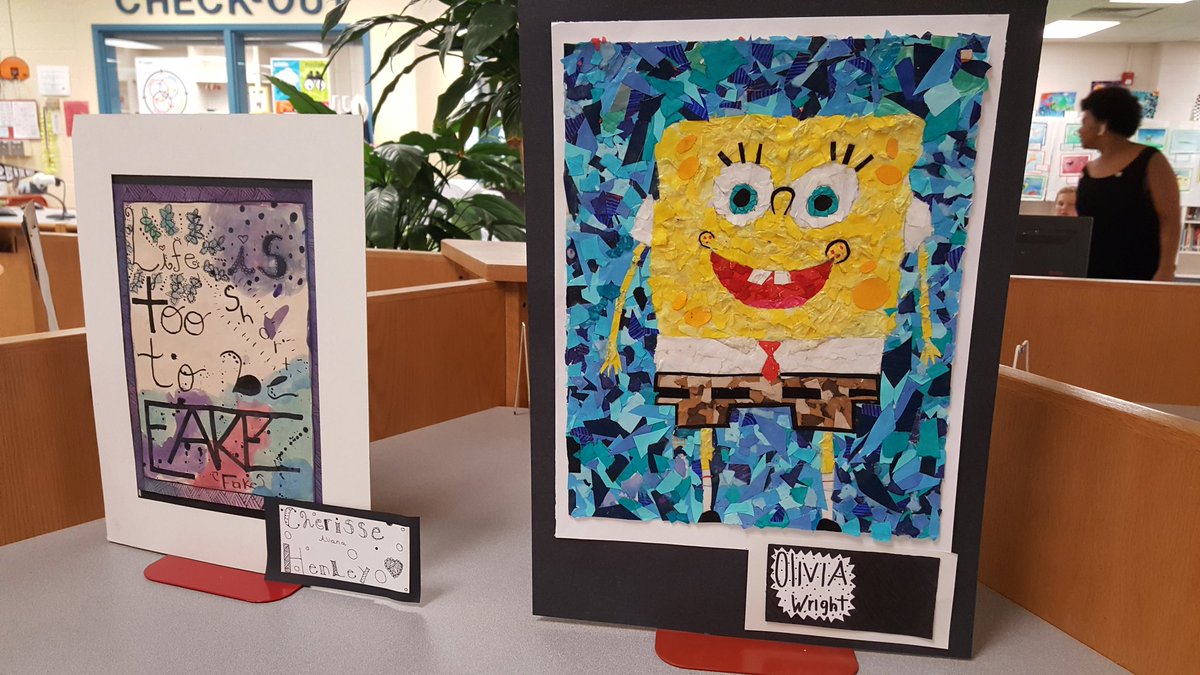 WMMSBiblioTech's tweet image. It&apos;s the Spring Art Show Day! #heartoftheschool #librarytransformation @WestMillbrook