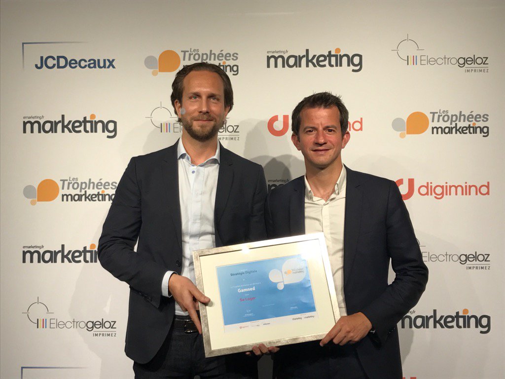 Totone's tweet photo. La campagne @Gamned pour @SeLoger récompensée d'un Trophée Marketing Stratégie Digitale  #TMKG2017 #Fier https://t.co/Klt4nbpLhq