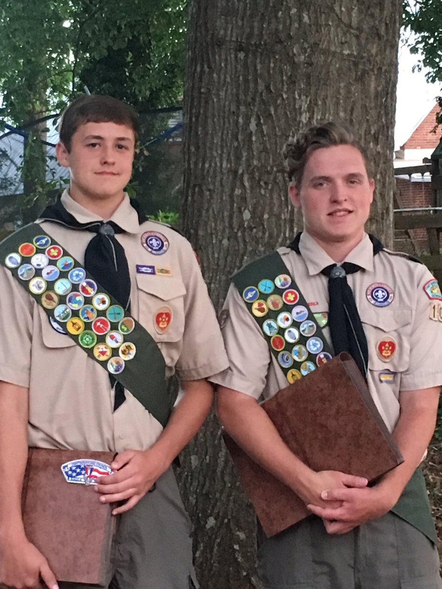 Proud of my son, Austin, and my nephew, Josh, both reached the rank of Eagle! Proud mama #dadisanEagletoo