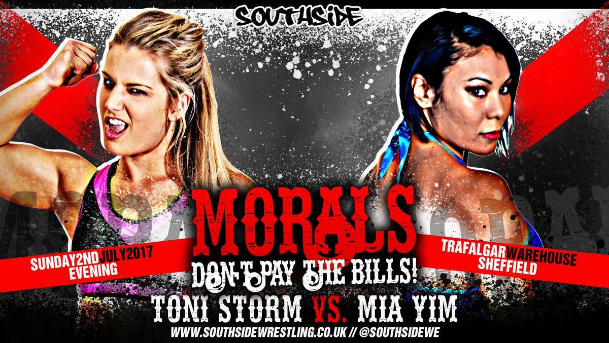 Second match for Sheffield evening show on July 2nd - <a href="/MiaYim/">Big Meech 미친</a> v <a href="/tonistorm_/">Toni Storm</a> - if this gets 20 re-tweets you can have a third match tonight